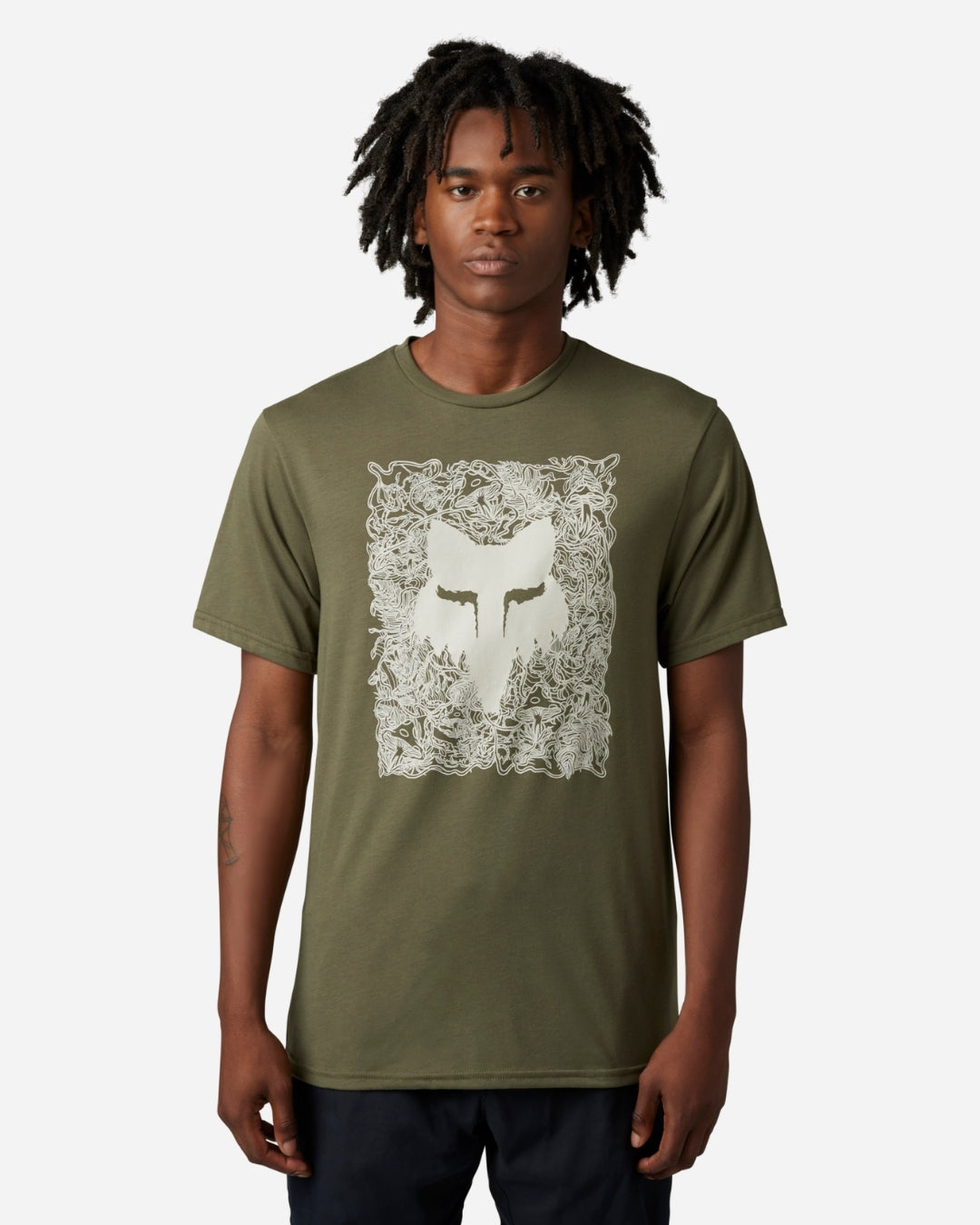 Fox Racing Auxilry short-sleeved technical T-shirt - Olive Green