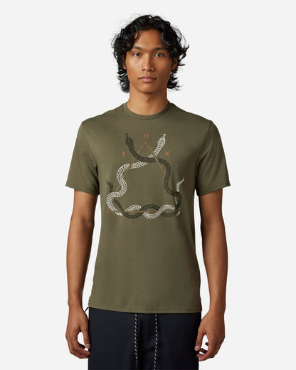 Fox Racing Caved In short-sleeved technical t-shirt - Olive green