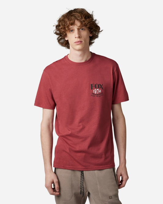 Fox Racing Predominant Kurzarm-T-Shirt – Scharlachrot