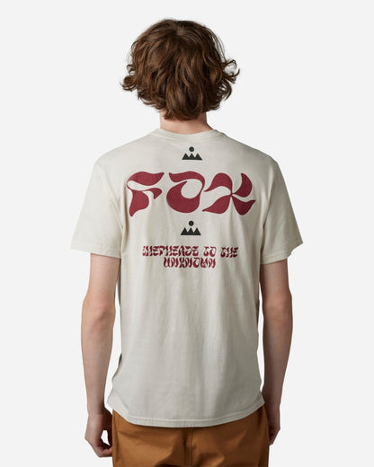 T-shirt Fox Racing Zonify manches courtes - Blanc vintage