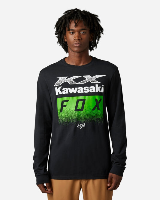 T-shirt premium Fox Racing x Kawi manches longues - Noir