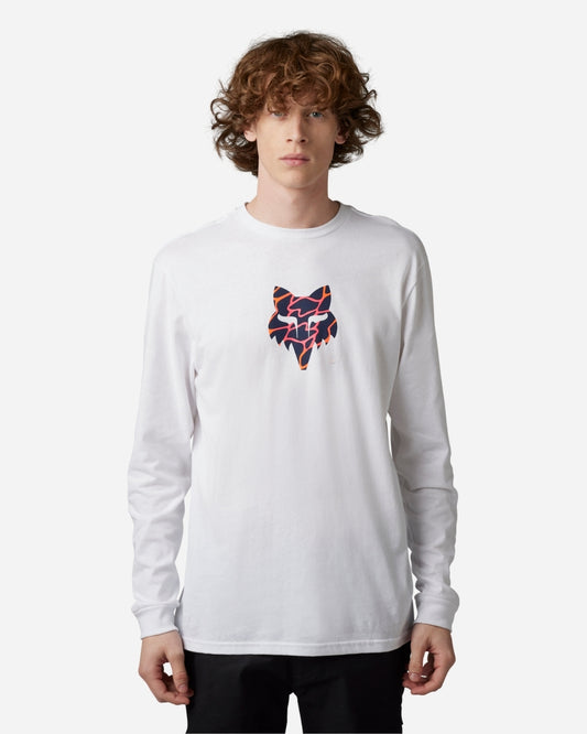 T-shirt Fox Racing Ryvr manches longues - Blanc