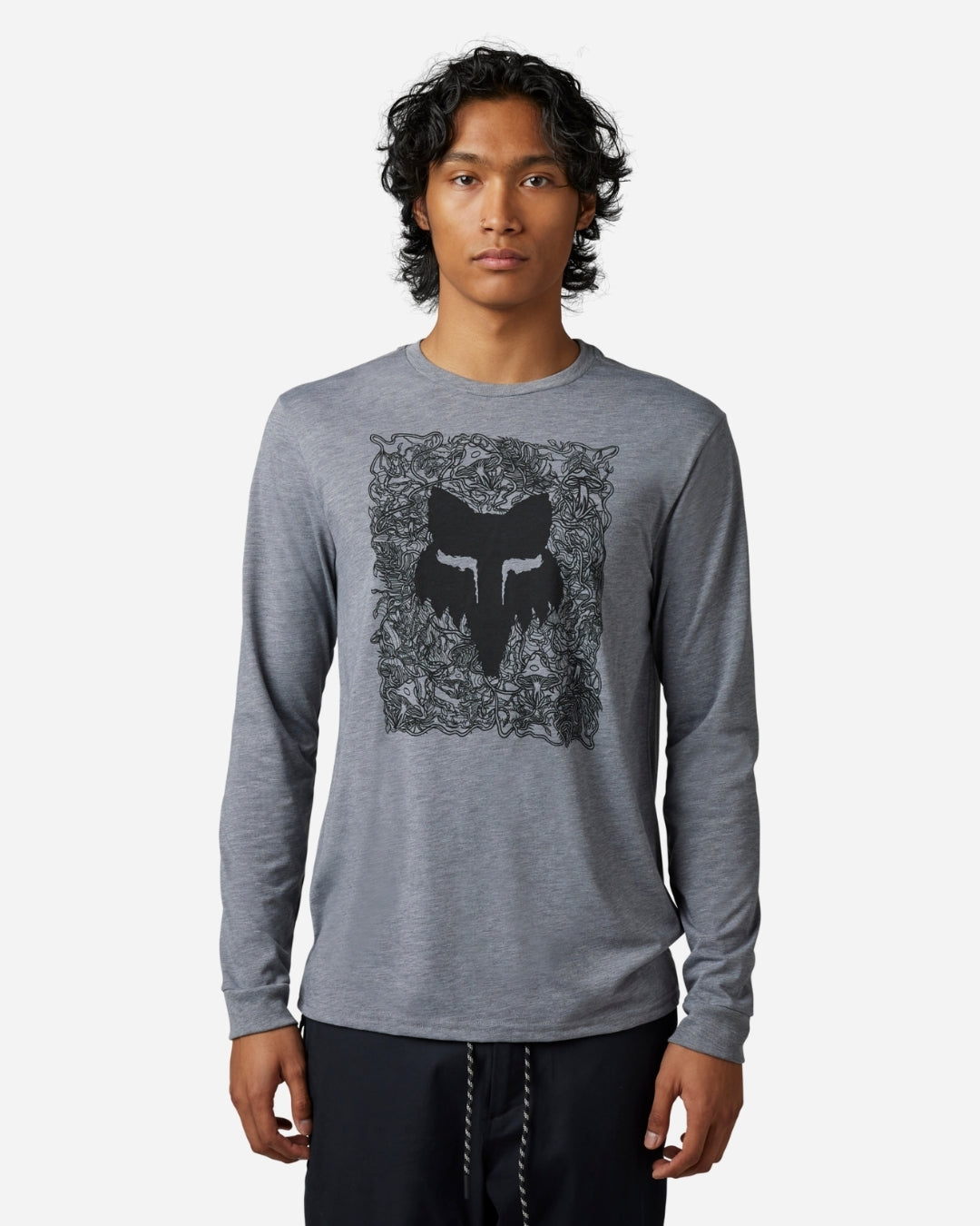 Fox Racing Auxilry long-sleeved technical T-shirt - Heather Graphite