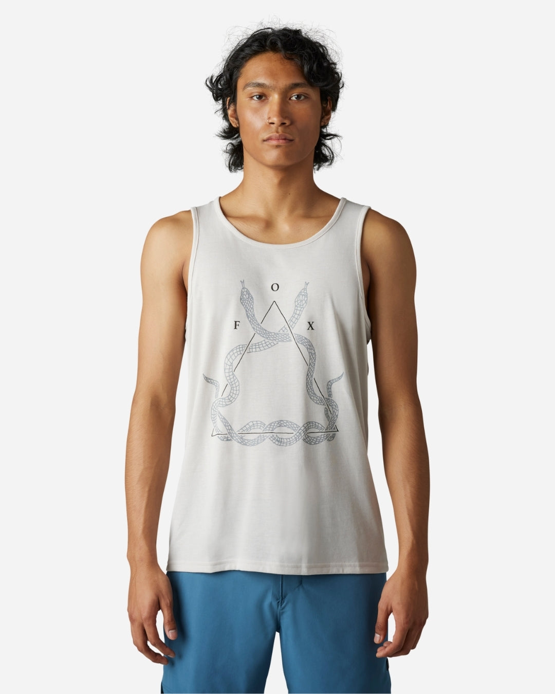 T-shirt technique Fox Racing Caved In - Blanc vintage