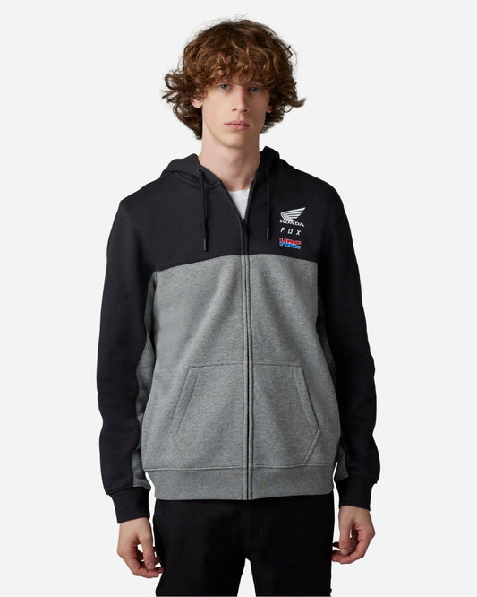 Sweat à capuche zippé Fox Racing x Honda - Noir