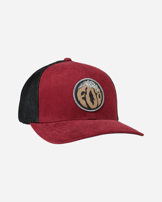 Cappellino Fox Racing Turnouts Flexfit Mesh - Scarlatto