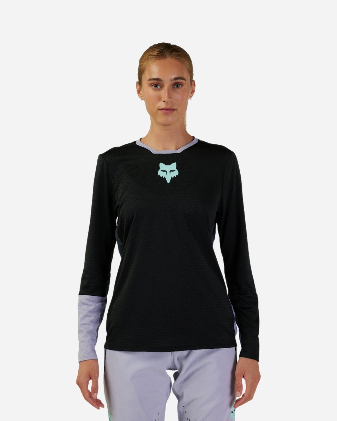 Maillot manches longues femme Fox Racing Defend Race - Noir