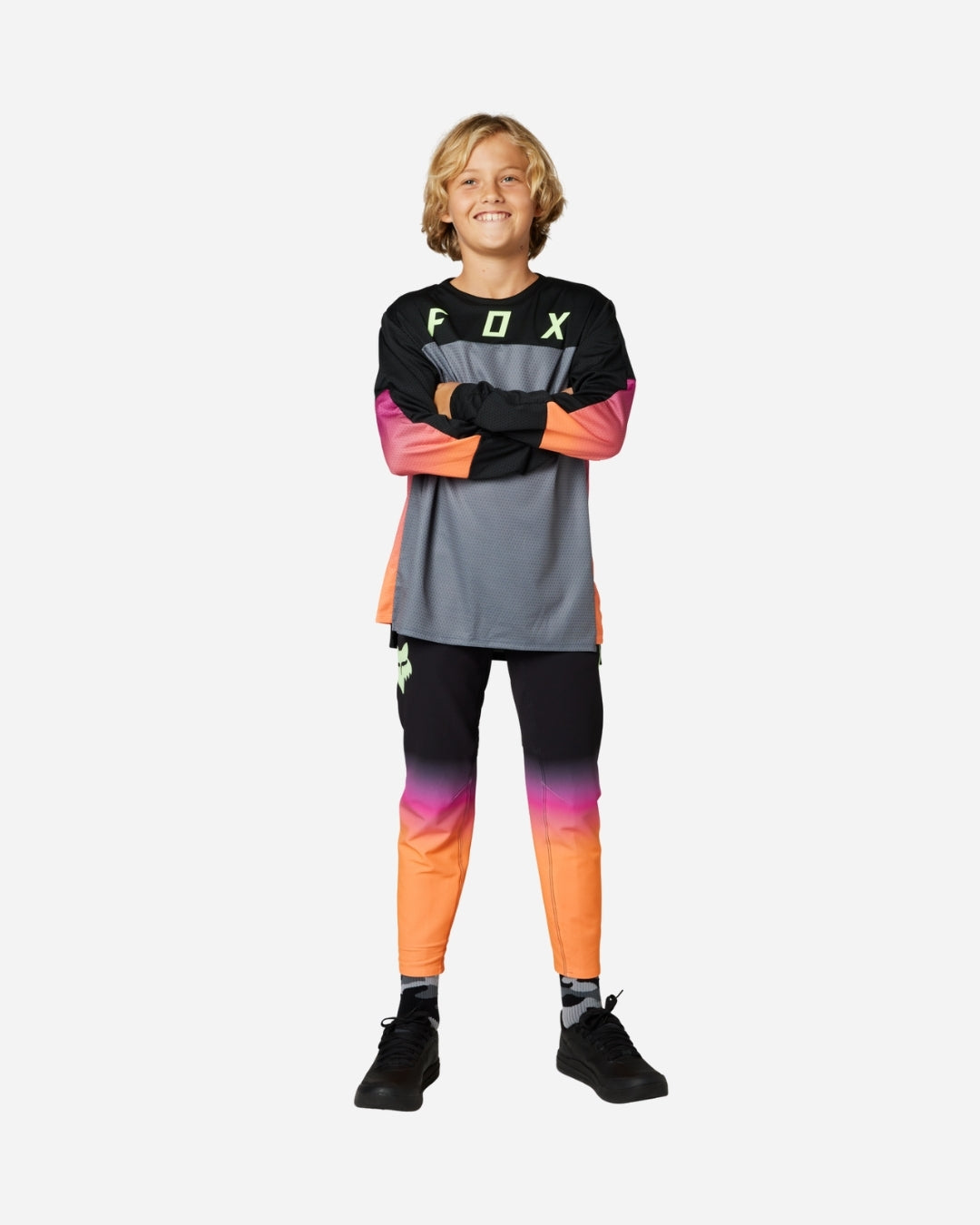 Fox Racing Flexair Kinderhose – Neonorange