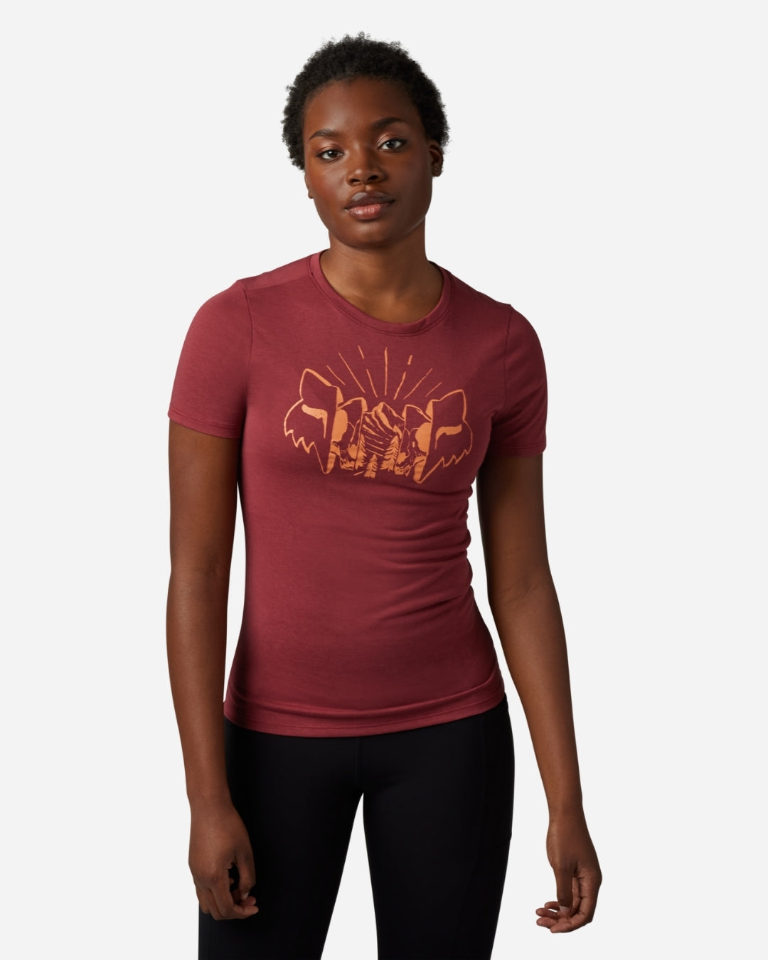 Fox Racing The Format Kurzarm-Funktionsshirt – Scharlachrot