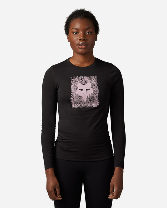 T-shirt technique Fox Racing Auxlry manches longues - Noir