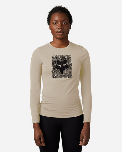 Fox Racing Auxiliry Funktions-Langarmshirt – Beige