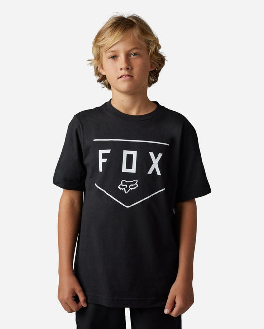 T-shirt Jeunes Fox Racing Shield manches courtes - Noir