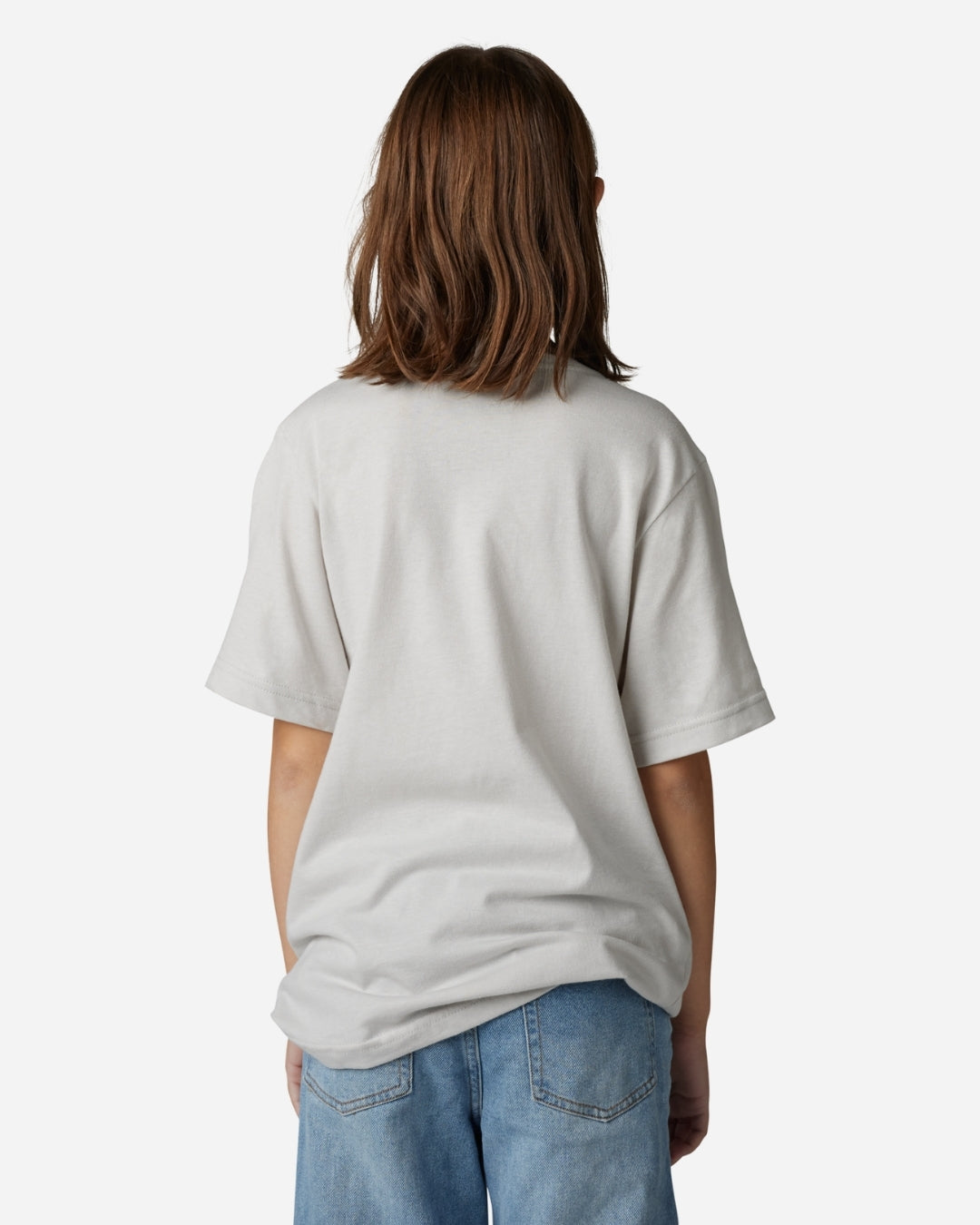 Fox Racing Shield Kurzarm-T-Shirt für Kinder und Jugendliche – Hellgrau