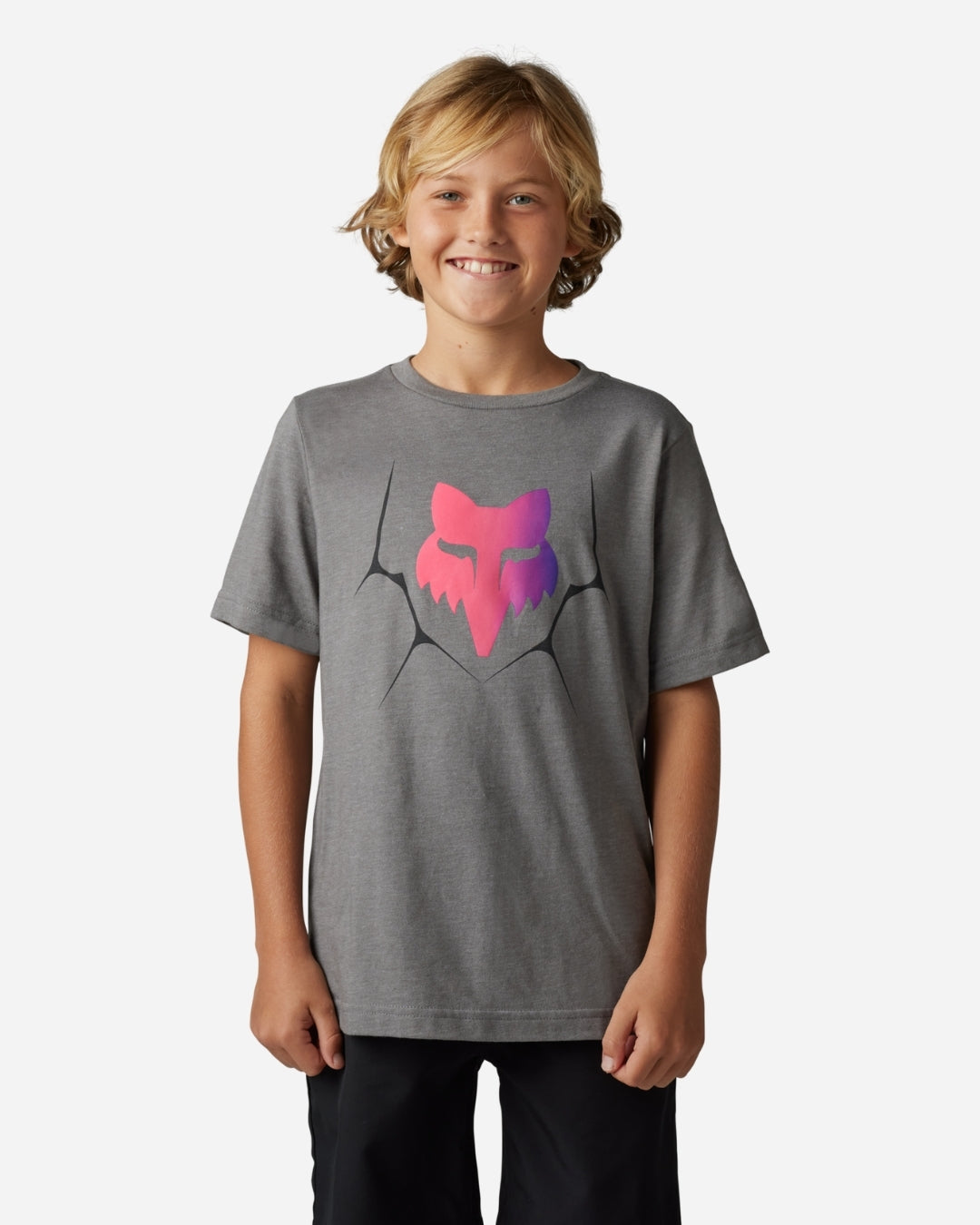 Maglietta a maniche corte Fox Racing Syz Youth - Heather Graphite