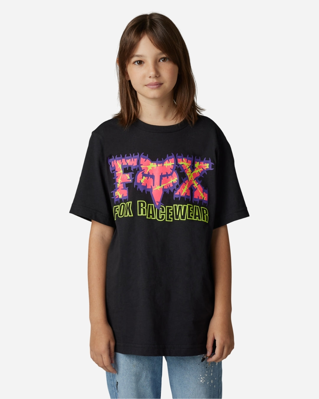 T-shirt Jeunes Fox Racing Barb Wire II manches courtes - Noir