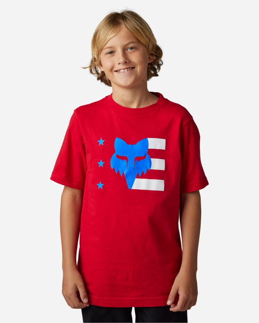 T-shirt Jeunes Fox Racing Unity II manches courtes - Rouge flamme