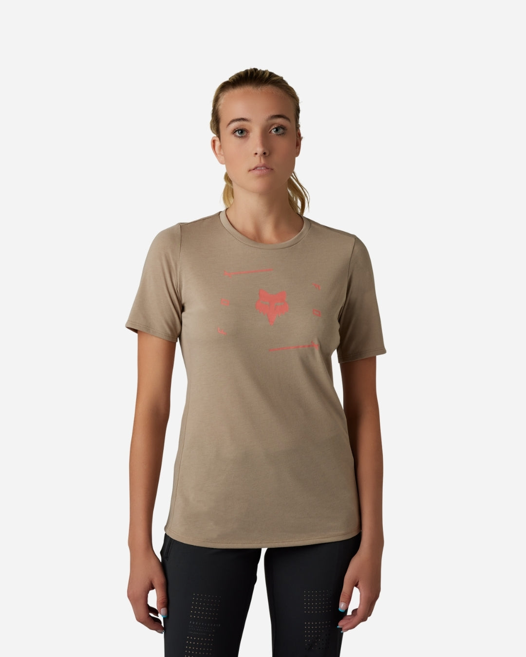 Maillot manches courtes femme Fox Racing Ranger Veni Drirelease - Mocca