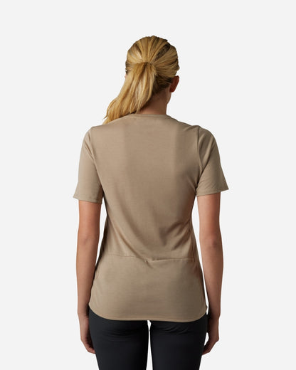 Maillot manches courtes femme Fox Racing Ranger Veni Drirelease - Mocca