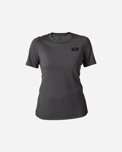 Fox Racing Ranger Fract Drirelease Damen Kurzarmtrikot - Zinnfarben