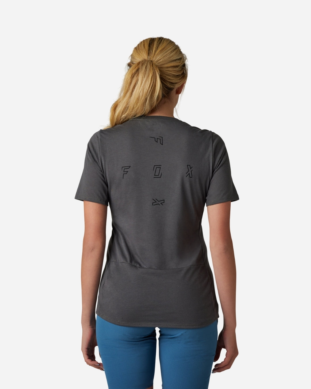 Fox Racing Ranger Fract Drirelease Damen Kurzarmtrikot - Zinnfarben