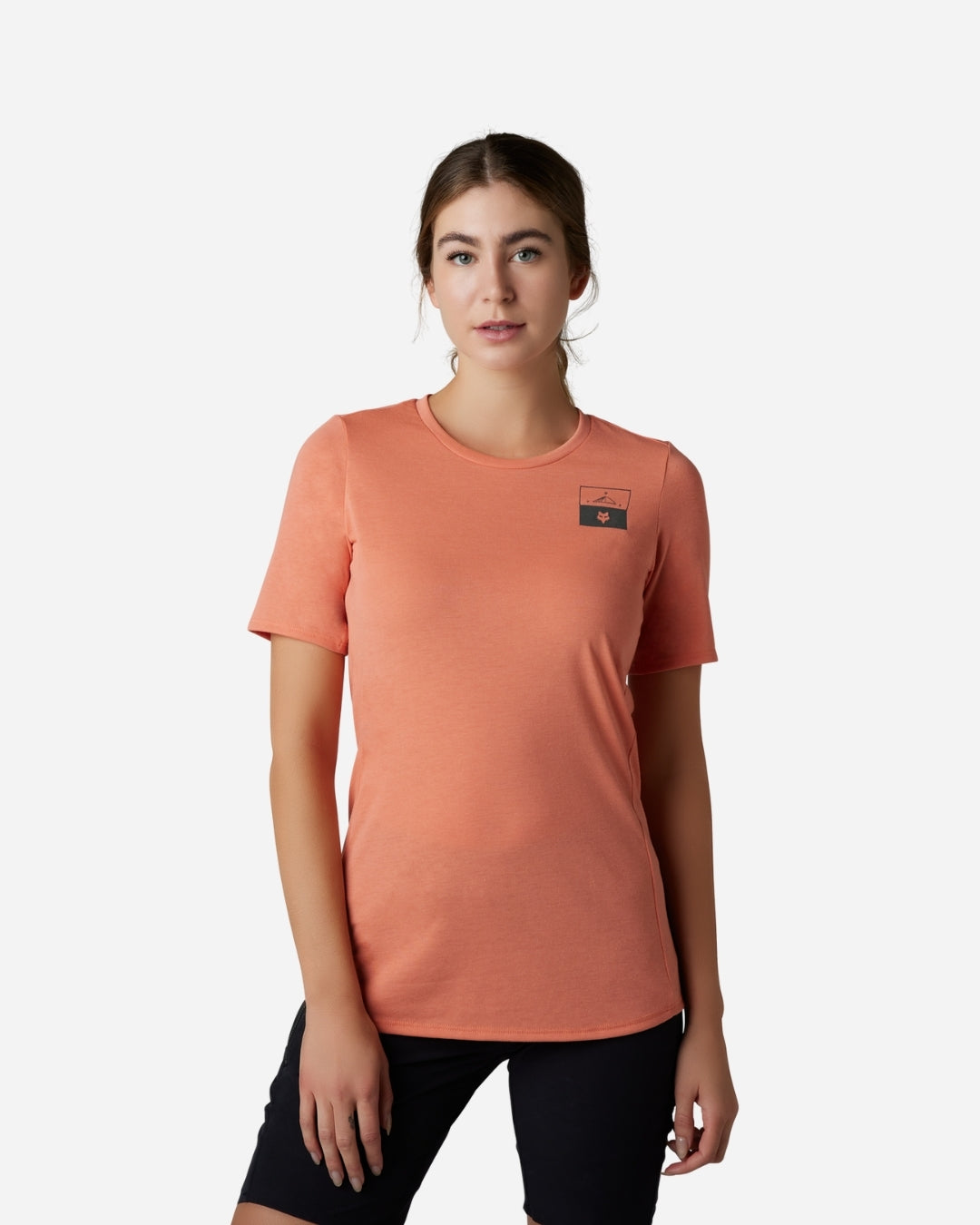 Fox Racing Ranger Fract Drirelease Damen-Kurzarmtrikot – Lachs