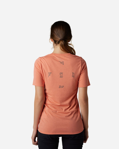 Fox Racing Ranger Fract Drirelease Damen-Kurzarmtrikot – Lachs