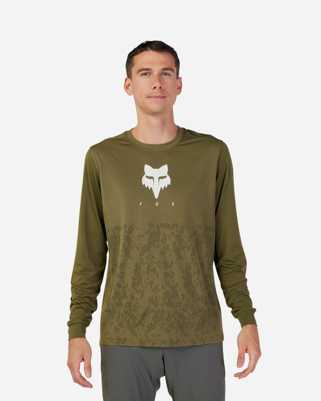 Maglia a maniche lunghe Fox Racing Ranger TruDri - Verde
