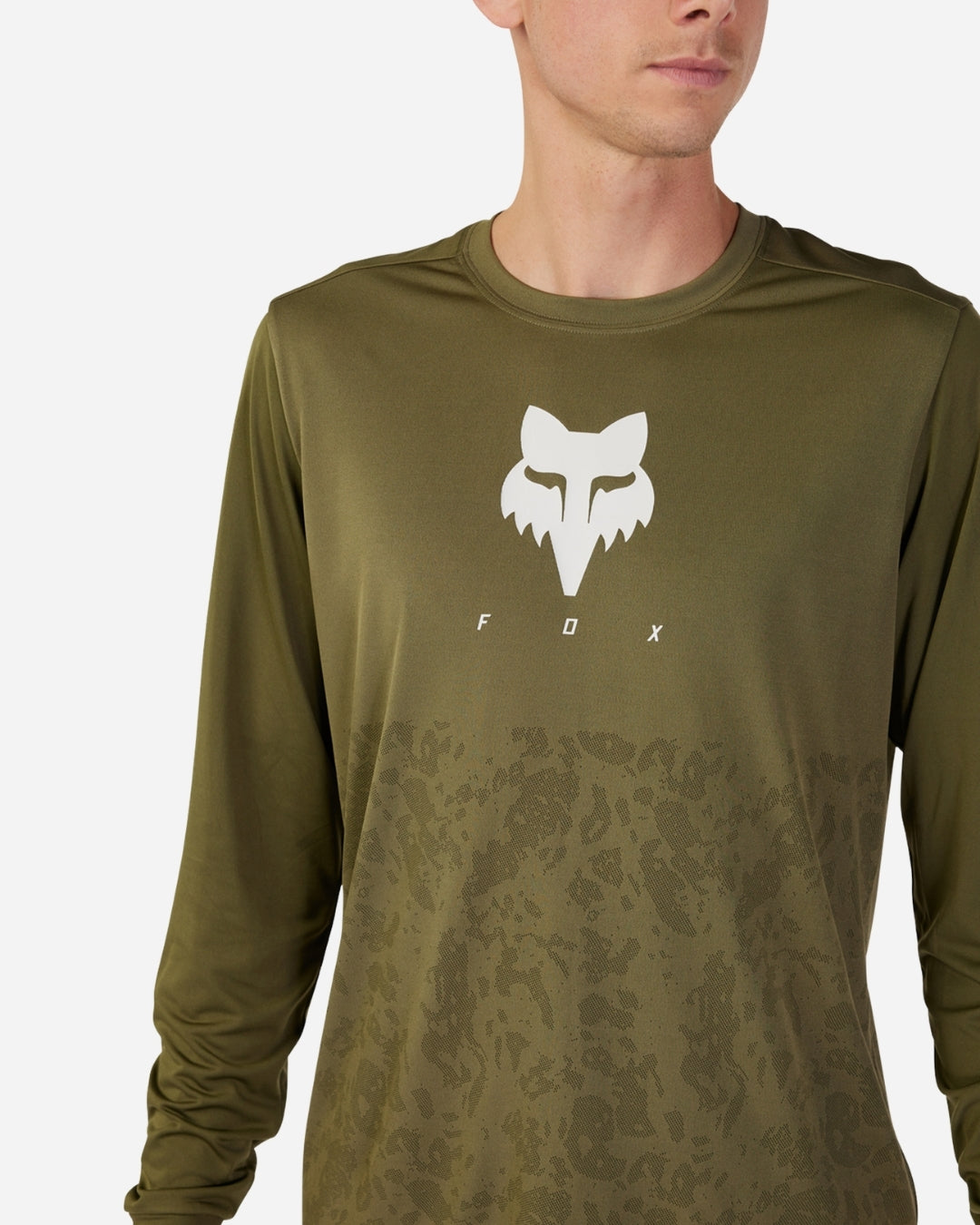 Maglia a maniche lunghe Fox Racing Ranger TruDri - Verde