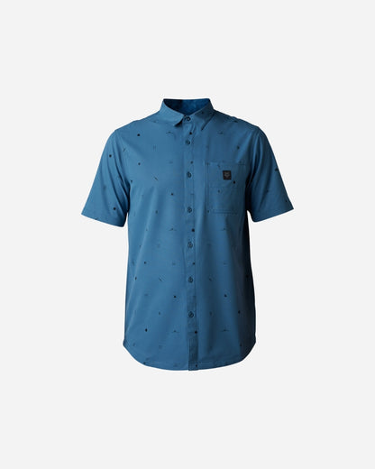 Maillot manches courtes Fox Racing Ranger Woven - Ardoise Foncé