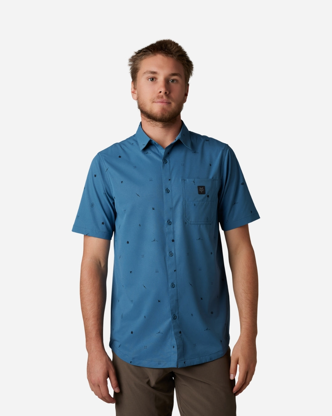 Maillot manches courtes Fox Racing Ranger Woven - Ardoise Foncé