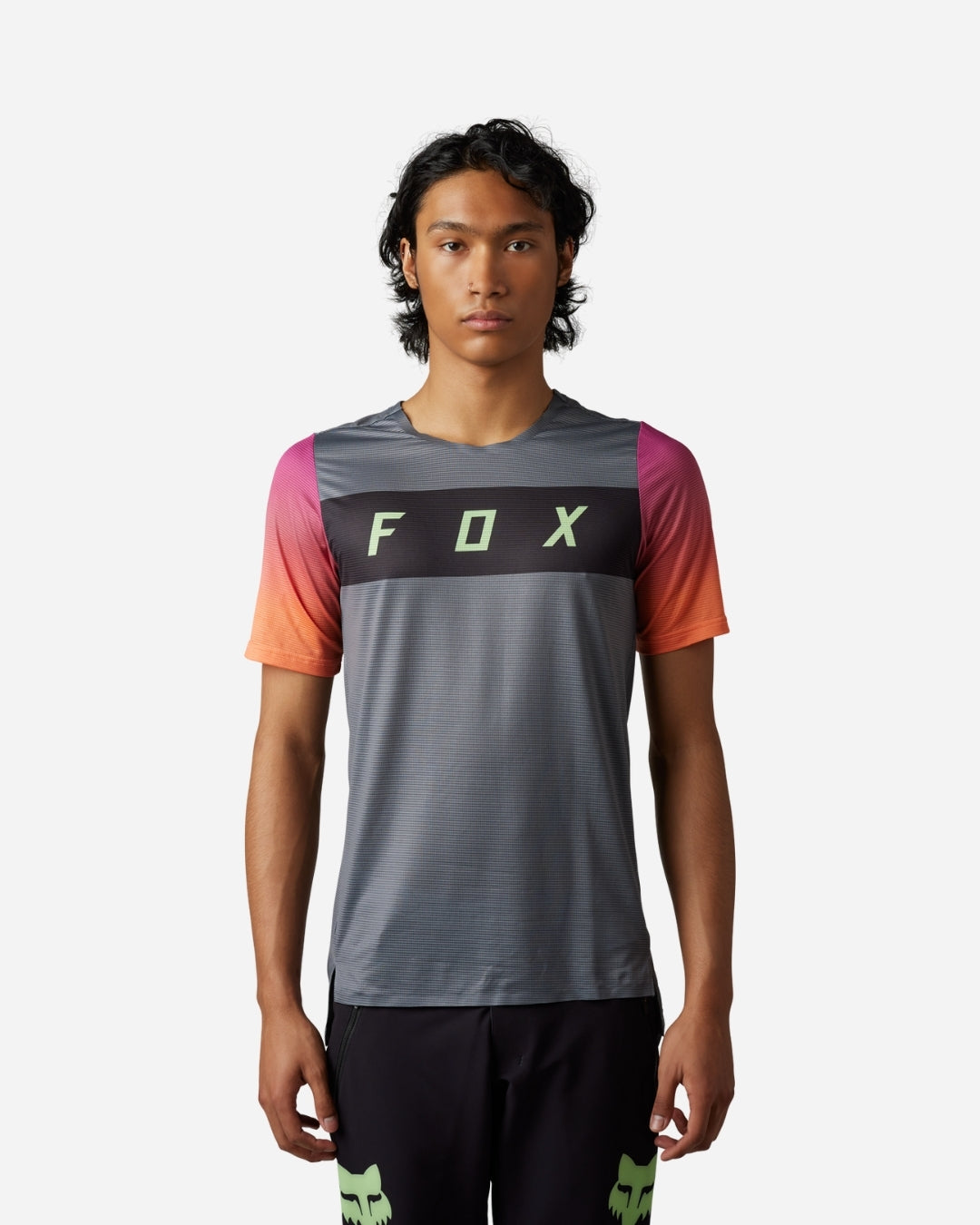 Maillot manches courtes Fox Racing Flexair Arcadia - Pewter