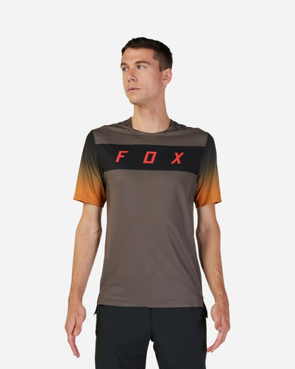 Maillot manches courtes Fox Racing Flexair Arcadia - Marron (Dirt)