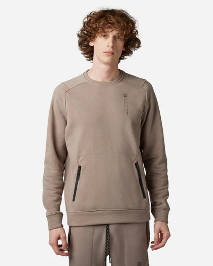 Sweat à col rond déperlant Fox Racing Base Over - Taupe