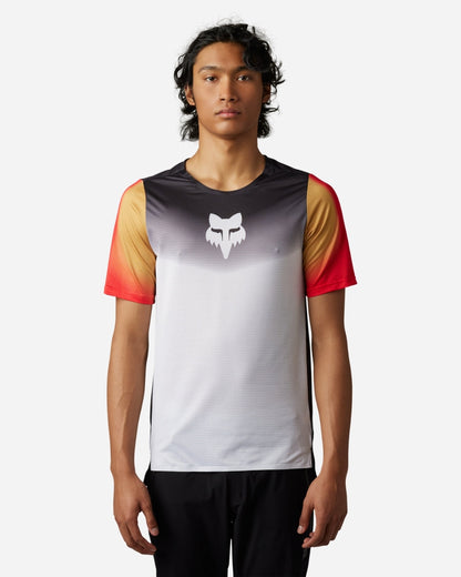 Maillot manches courtes Fox Racing Flexair Novah - Noir/Blanc