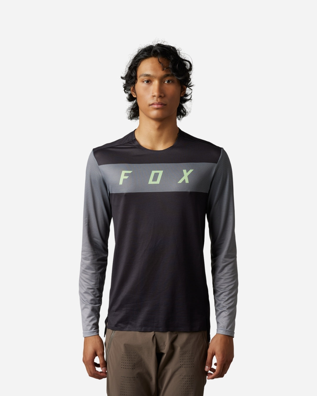 Fox Racing Flexair Arcadia Long Sleeve Jersey - Black