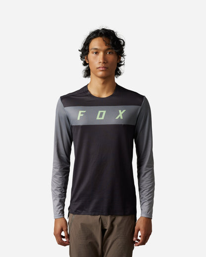 Fox Racing Flexair Arcadia Long Sleeve Jersey - Black