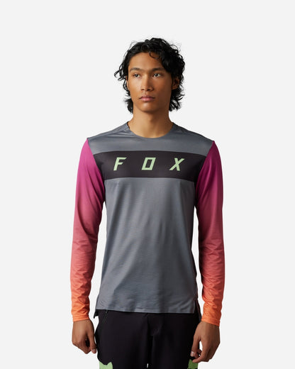 Fox Racing Flexair Arcadia Long Sleeve Jersey - Pewter
