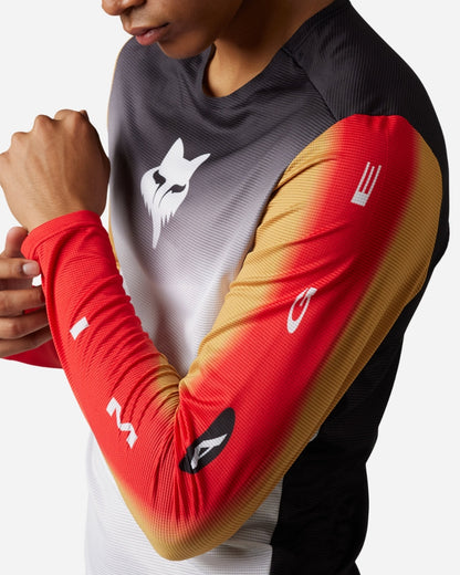 Maillot manches longues Fox Racing Flexair Novah - Noir/Blanc