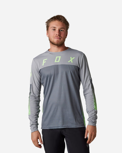 Maglia a maniche lunghe Fox Racing Defend Cekt - Grigio chiaro