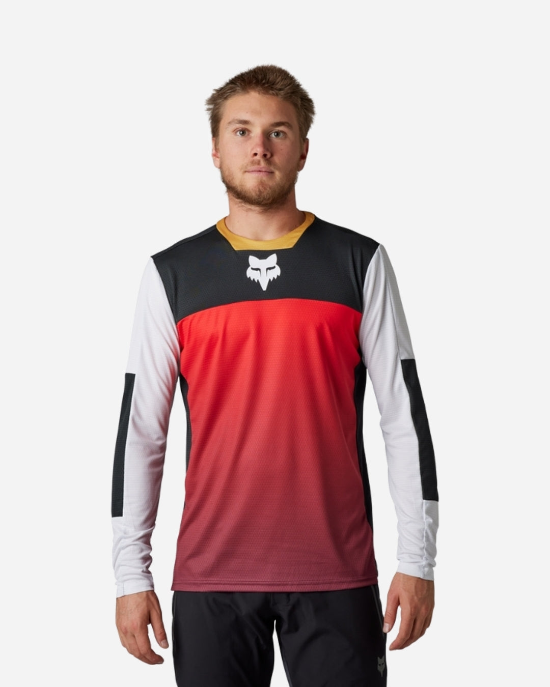 Fox Racing Defend Aurora Long Sleeve Jersey - Black/White
