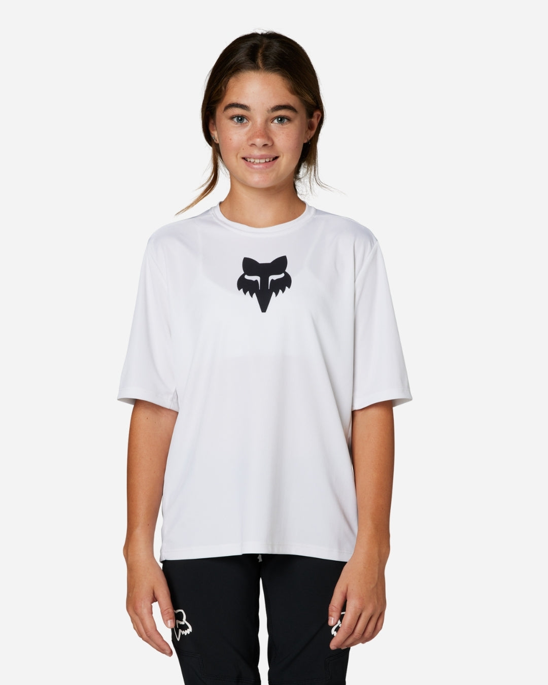 Maglia a maniche corte Fox Racing Ranger per bambini - Bianca