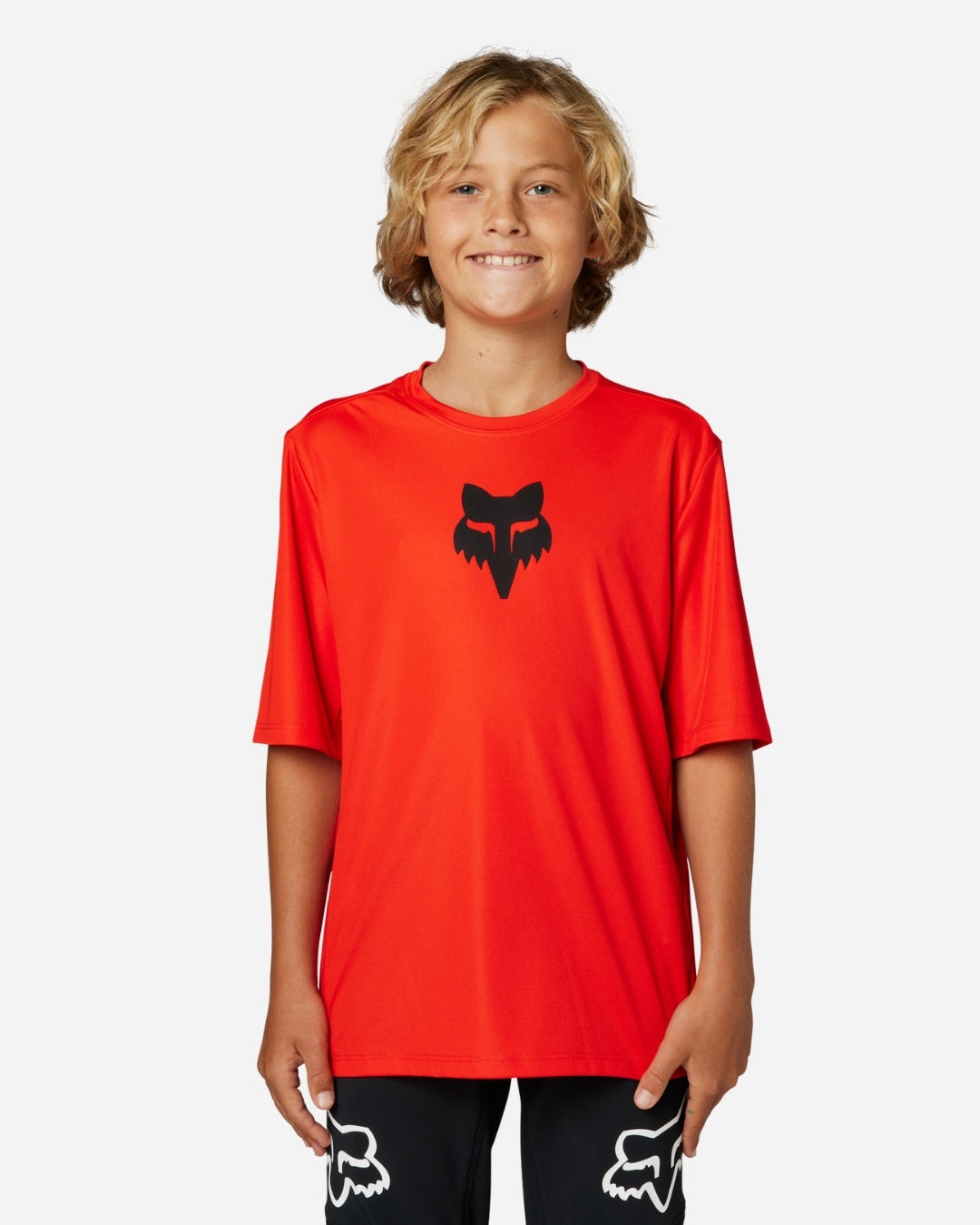 Maillot manches courtes enfant Fox Racing Ranger - Rouge Fluo