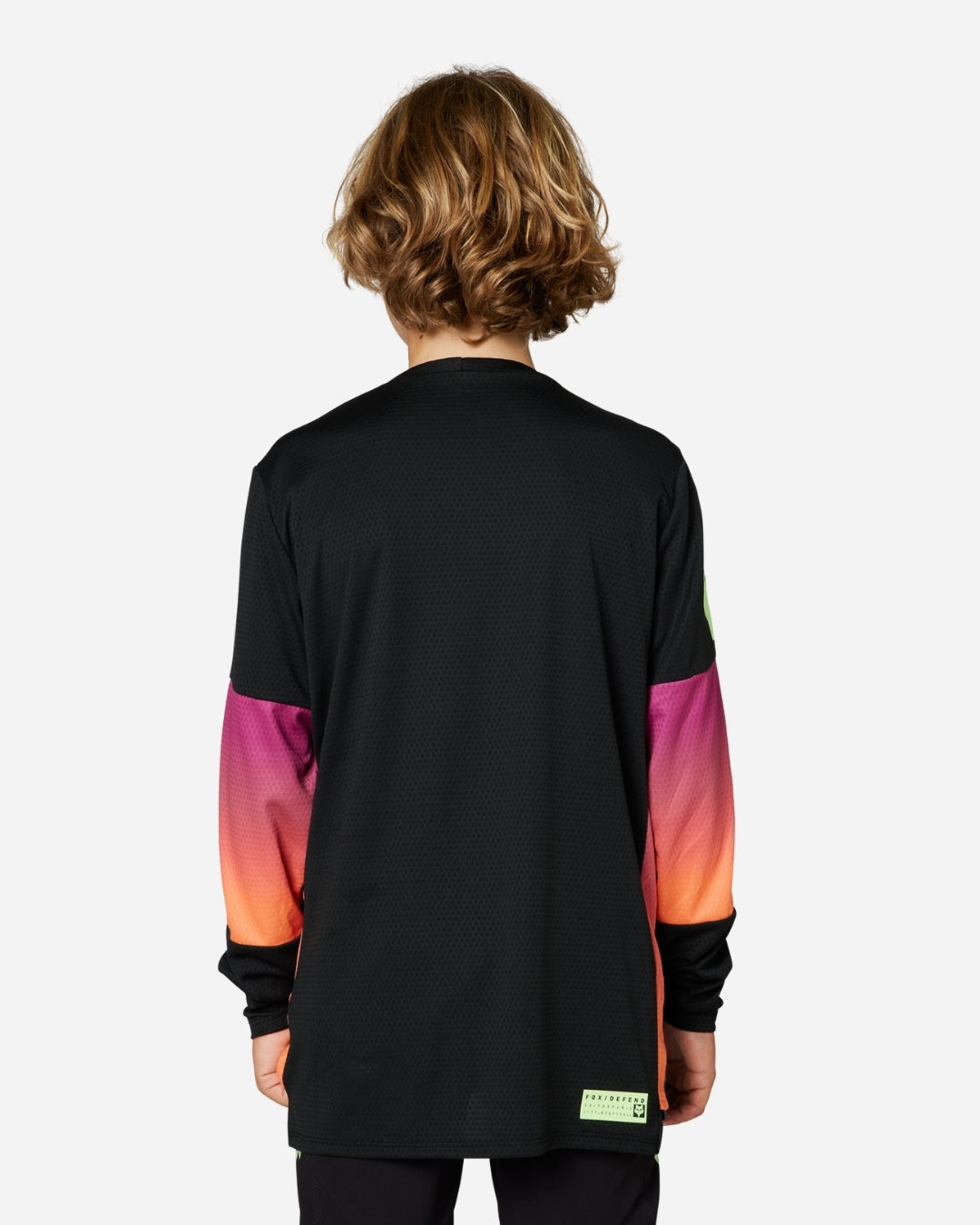 Fox Racing Defend Race Kinder-Langarmtrikot – Schwarz