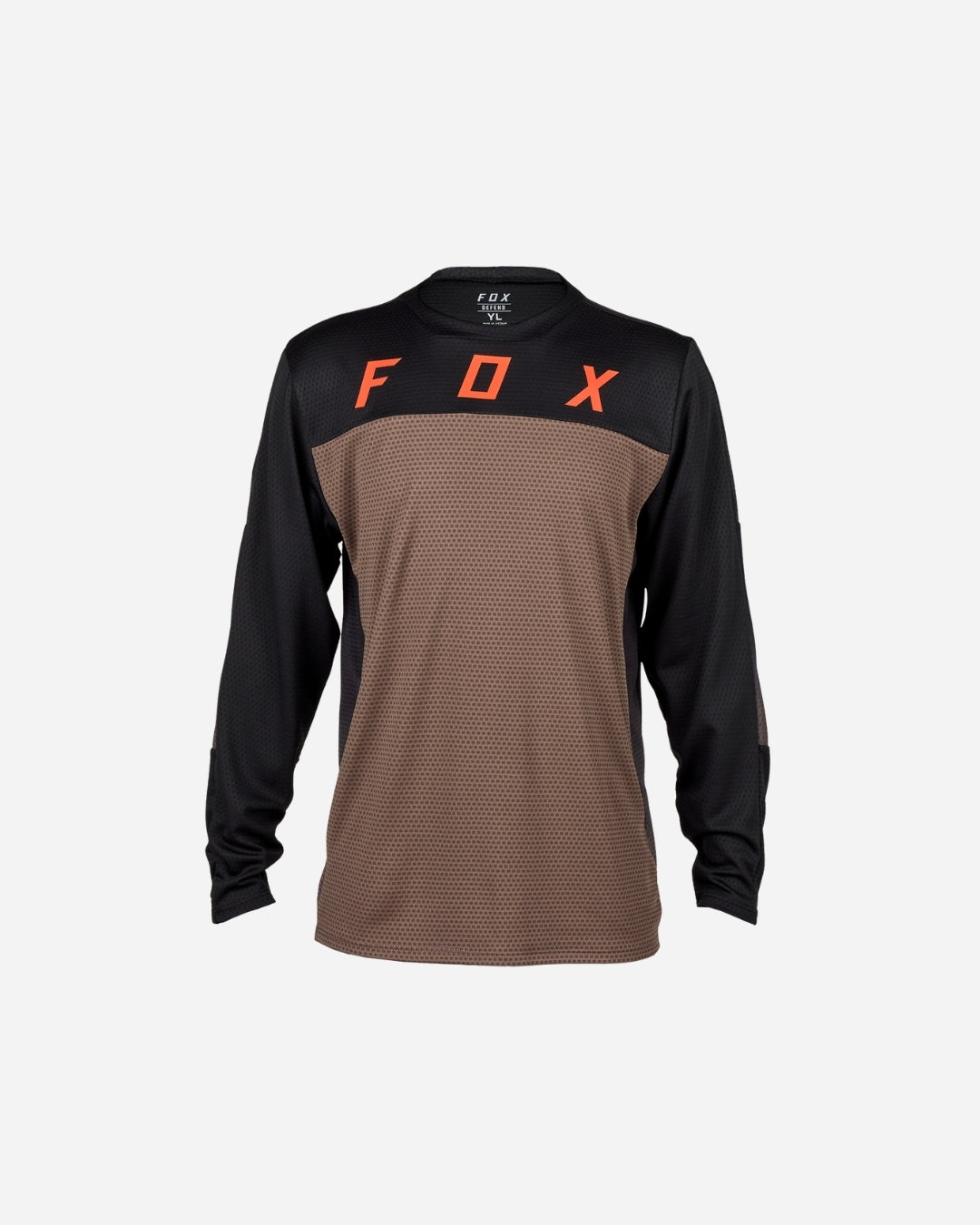 Maillot manches longues enfant Fox Racing Defend Race - Marron (Dirt)