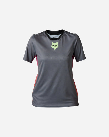 Maillot manches courtes femme Fox Racing Defend Race - Pewter