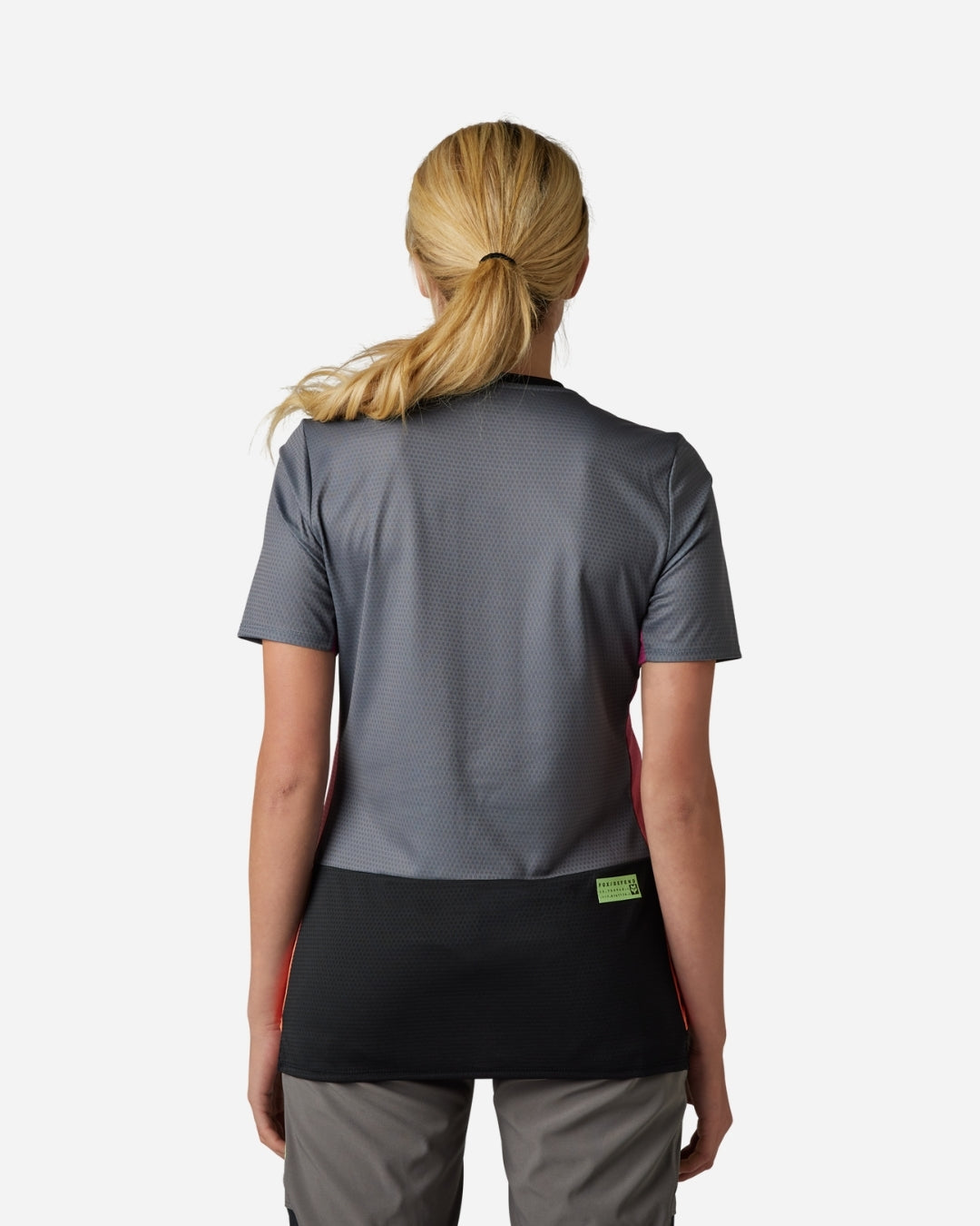 Maillot manches courtes femme Fox Racing Defend Race - Pewter