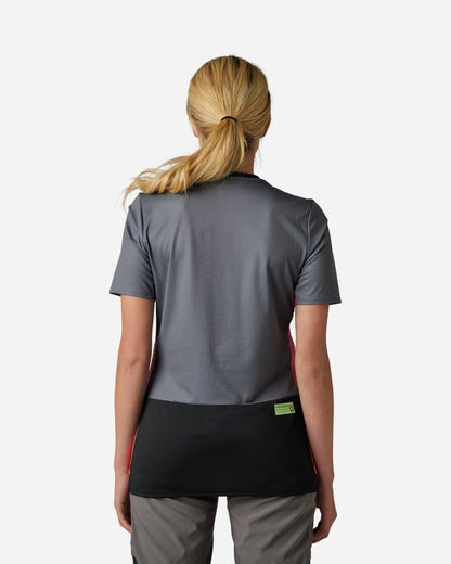 Maillot manches courtes femme Fox Racing Defend Race - Pewter