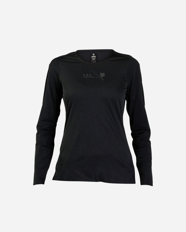 Maglia a maniche lunghe Fox Racing Flexair Pro da donna - Nera