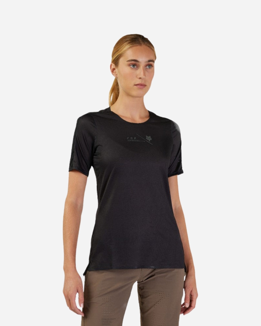 Maillot manches courtes femme Fox Racing Flexair - Noir