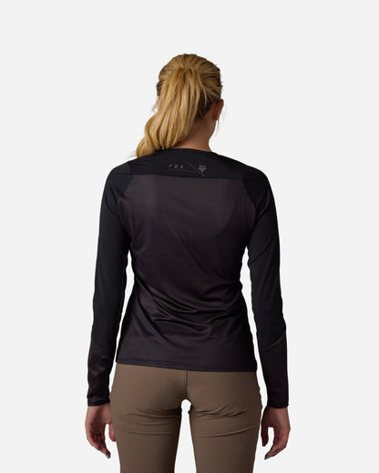 Maillot manches longues femme Fox Racing Flexair Ascent - Noir